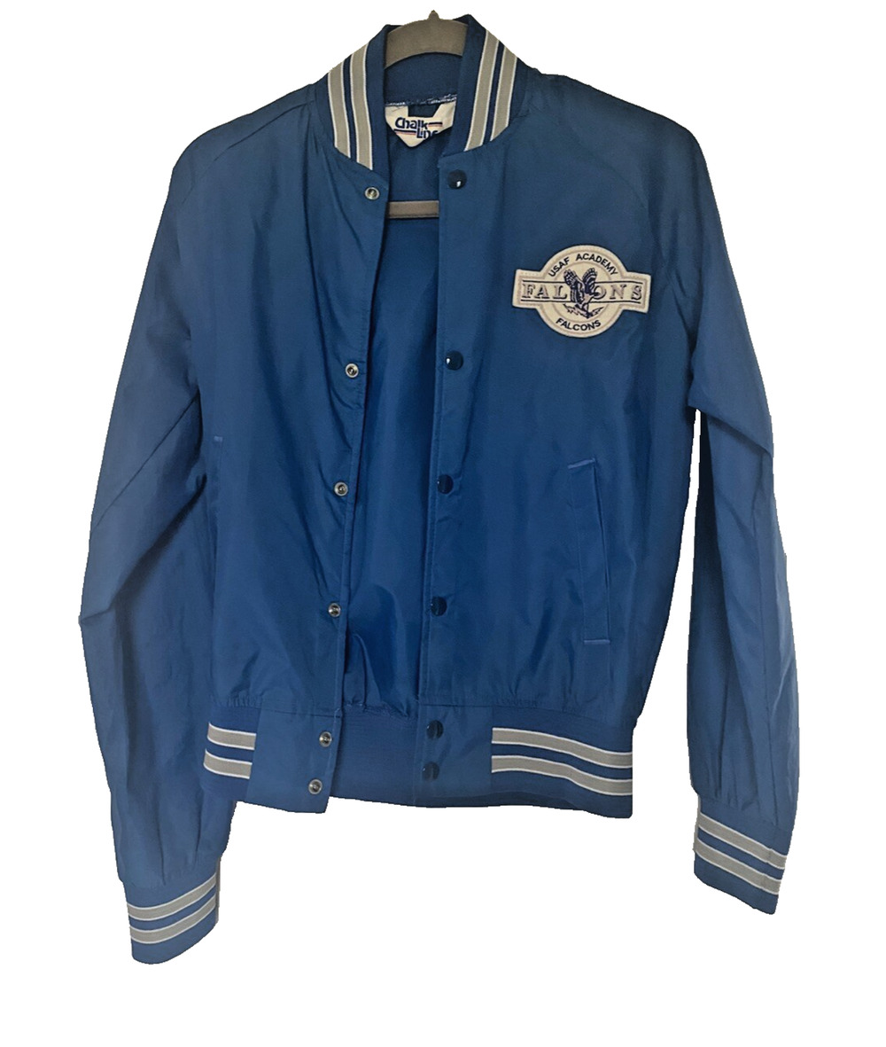 USAF Chalkline Jacket Kids XL United States Air Force Falcons Blue White Vintage